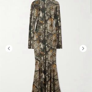 Norma Kamali Camouflage Long Sleeve Dress- SOLD OUT